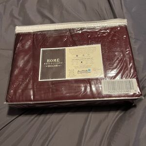Sheets, burgundy